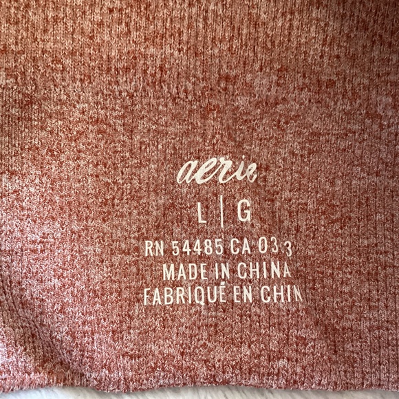 Aerie real good Ribbed Strappy Bralette in Rust  size Large - Picture 5 of 7